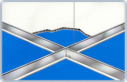 1 1/2" Gasket Grid Cleanroom Ceiling System
